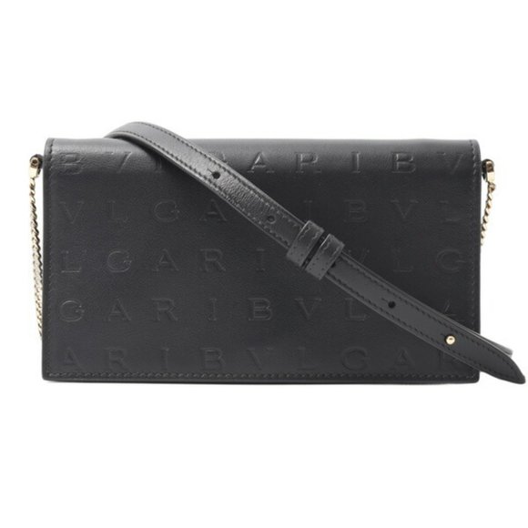 BVLGARI Black Leather Shoulder Bag - Picture 1 of 10